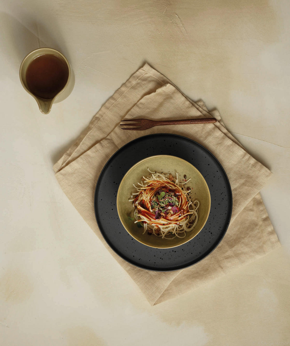 SPEISETELLER coppa 26,5 cm  - Schwarz, Design, Keramik (26,5cm) - ASA
