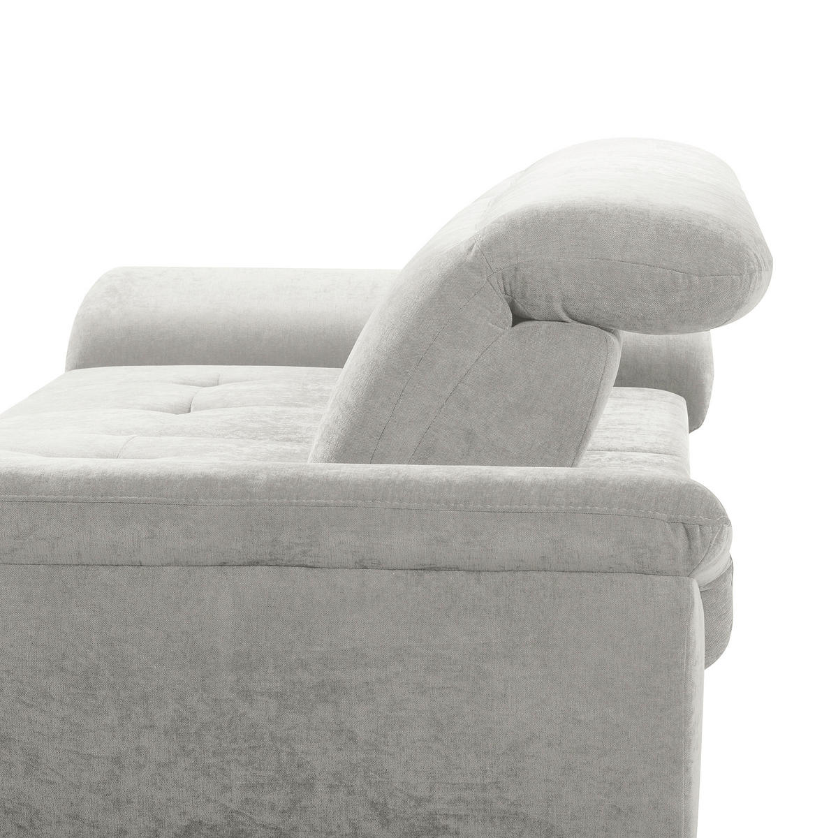 ECKSOFA  Webstoff Grau  - Schwarz/Grau, Design, Textil/Metall (268/195cm) - Livetastic