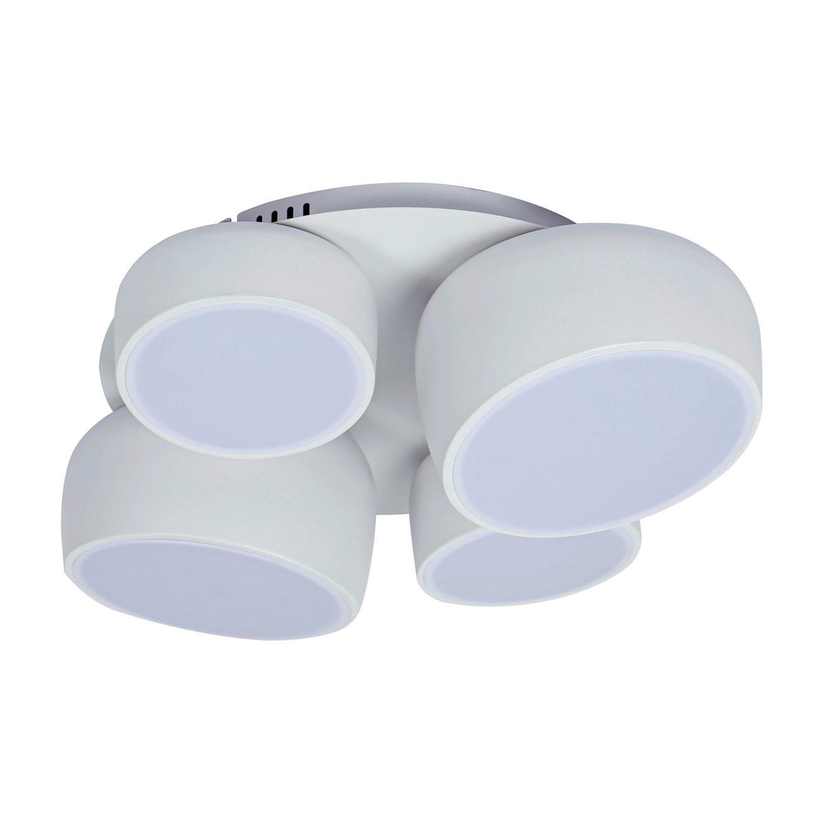 LED-DECKENLEUCHTE Deckenleuchte ELIORA 48,1/43,1/15 cm  - Weiß, Design, Kunststoff/Metall (48,1/43,1/15cm) - Näve