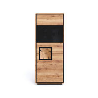 HIGHBOARD  60/152/40 cm  - Wildeiche/Schwarz, Basics, Holz (60/152/40cm) - Livetastic