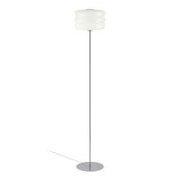 STEHLEUCHTE Tortora 30/153 cm   - Chromfarben/Weiß, Design, Glas/Metall (30/153cm) - Eglo