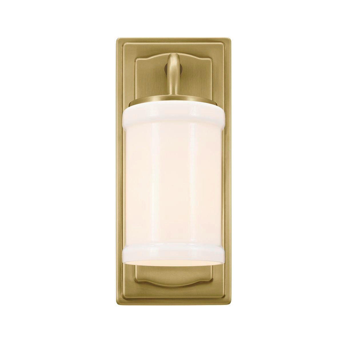 WANDLEUCHTE Kichler 30,5/12,7/15,9 cm  - Messingfarben, KONVENTIONELL, Glas/Metall (30,5/12,7/15,9cm) - Elstead Lighting