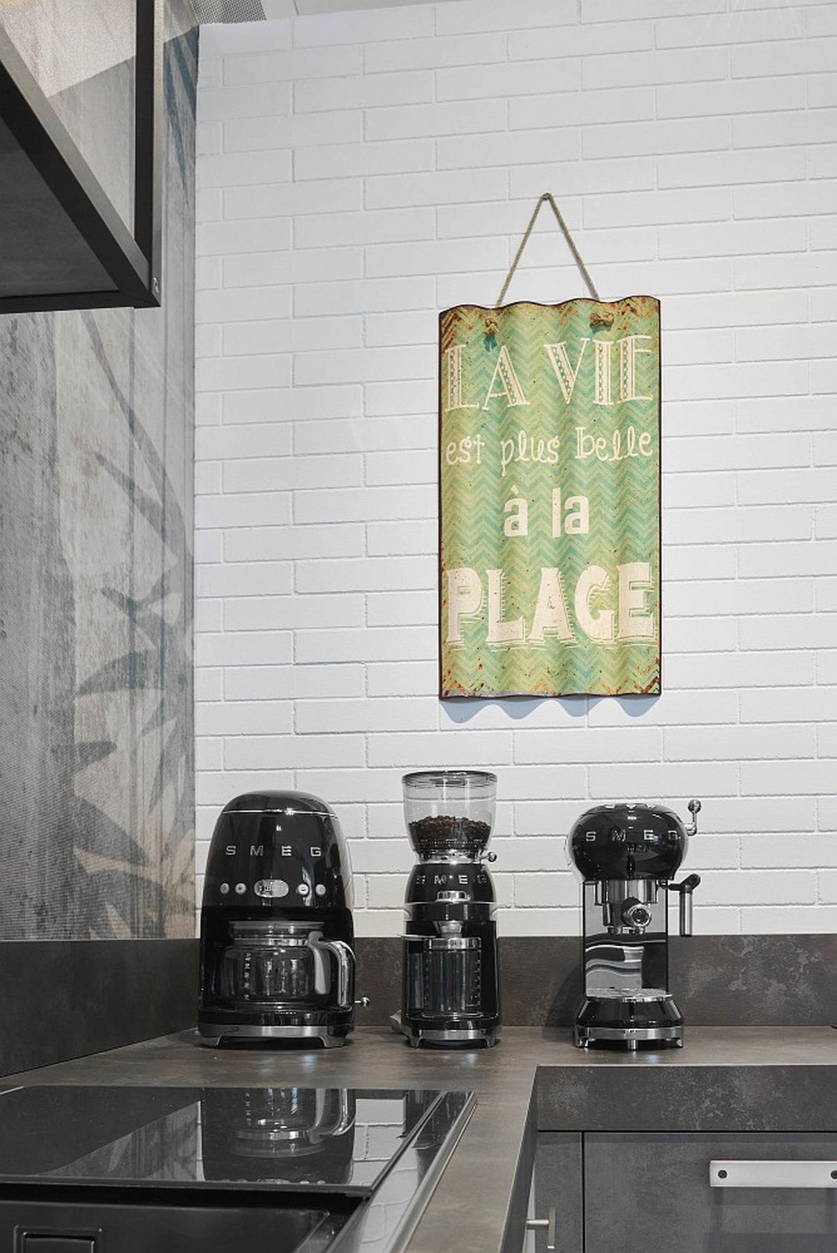 FILTERKAFFEEMASCHINE 50´s Style  - Schwarz, Basics, Glas/Metall (24,5/36,1/25,6cm) - SMEG