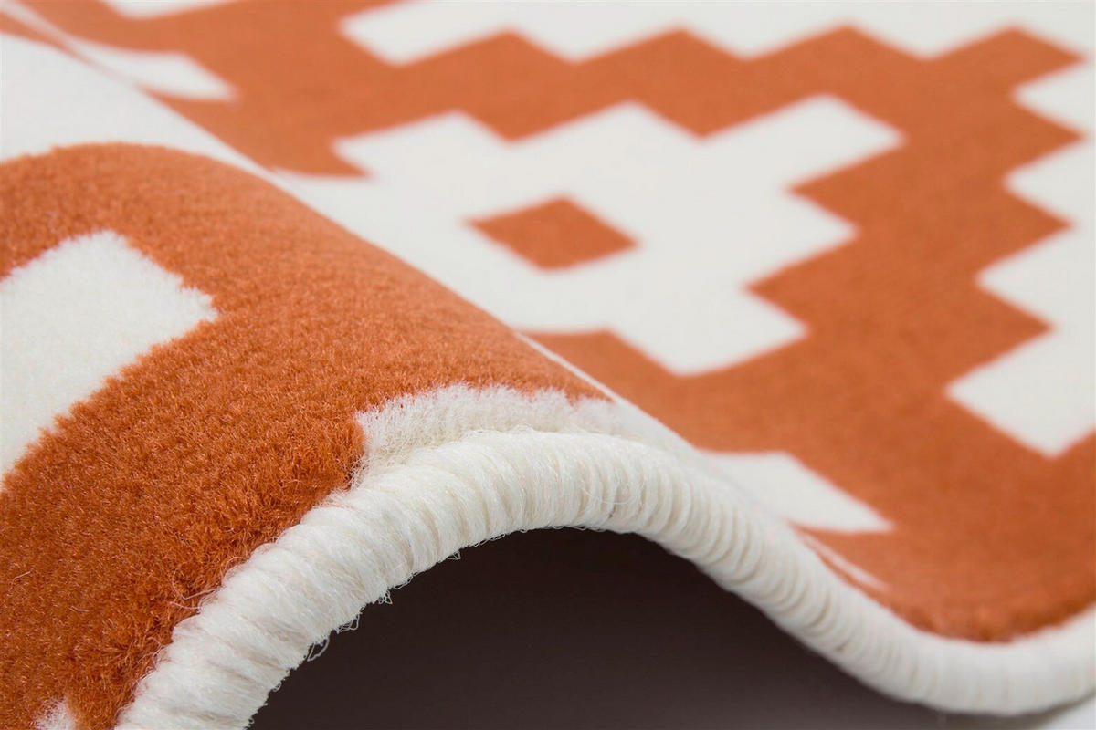 FLATVÄVD MATTA  - orange/Elfenbein, Basics, textil (160cm) - Kayoom
