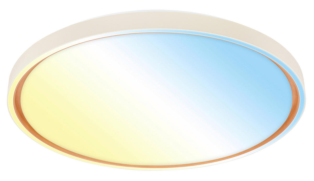 STROPNA LED-SVETILKA  INO /5200 lm/3000-6500 K// - svetlo rjava/svetlo siva, Basics, kovina/umetna masa (49,5/6,5cm)