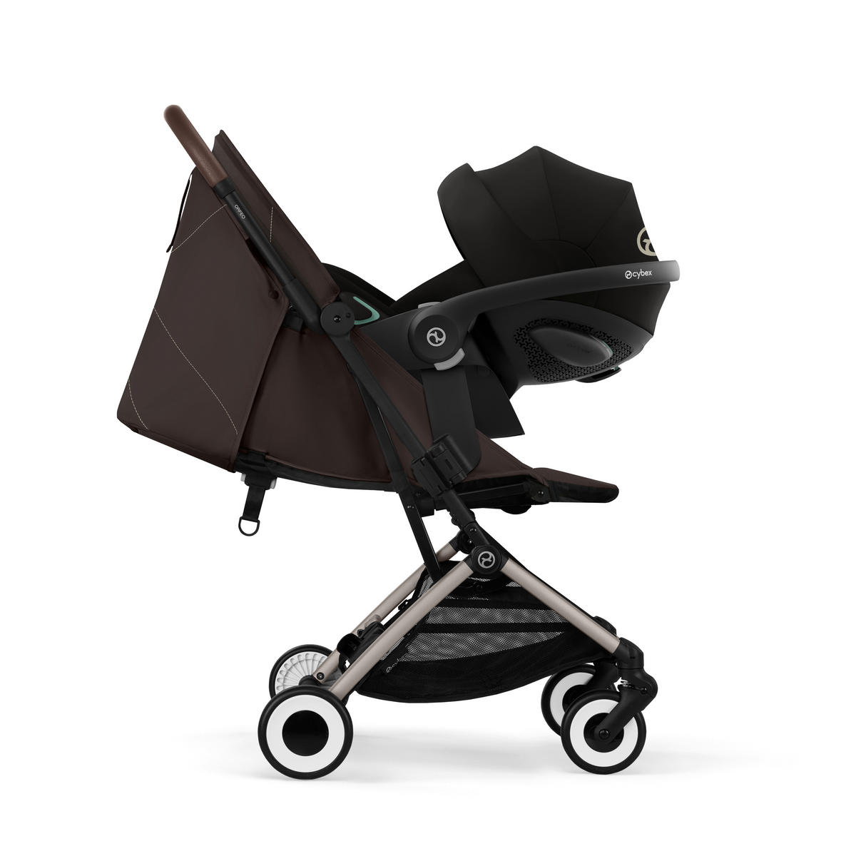 BUGGY Orfeo  - Taupe/Dunkelbraun, Basics, Textil (77/52/102cm) - cybex GOLD