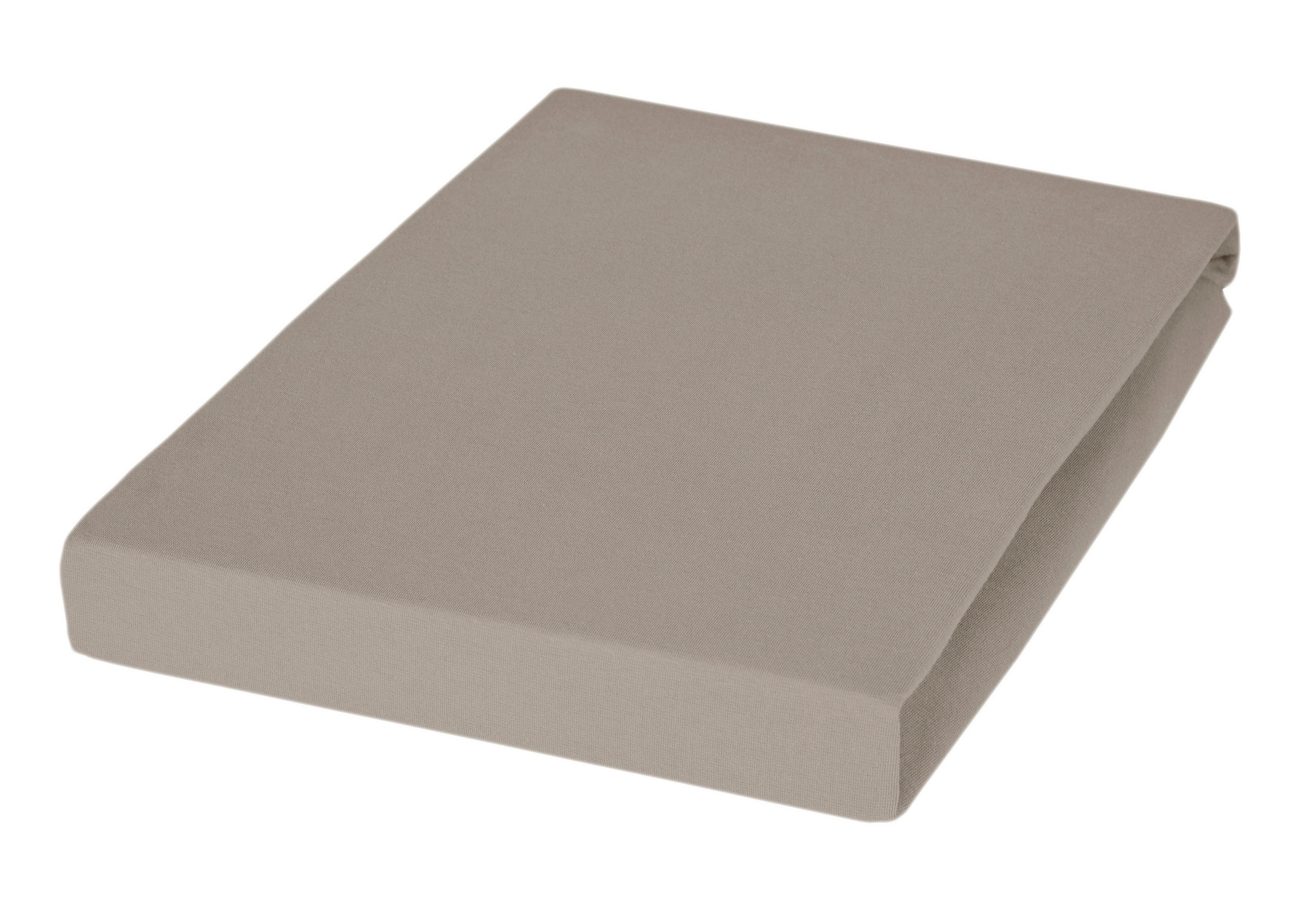 SPANNBETTTUCH Jersey 100/200 cm  - Greige, Basics, Textil (100/200cm) - Janine