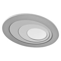 LED-DECKENLEUCHTE Orbis Spiral 58/72/5,6 cm   - Grau, Design, Kunststoff/Metall (58/72/5,6cm) - Osram