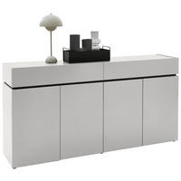 SCHUHSCHRANK  in 180/92/40 cm  - Kaschmir/Schwarz, Design, Holzwerkstoff/Kunststoff (180/92/40cm) - Voleo