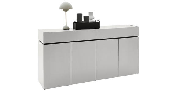 SCHUHSCHRANK  in 180/92/40 cm  - Kaschmir/Schwarz, Design, Holzwerkstoff/Kunststoff (180/92/40cm) - Voleo