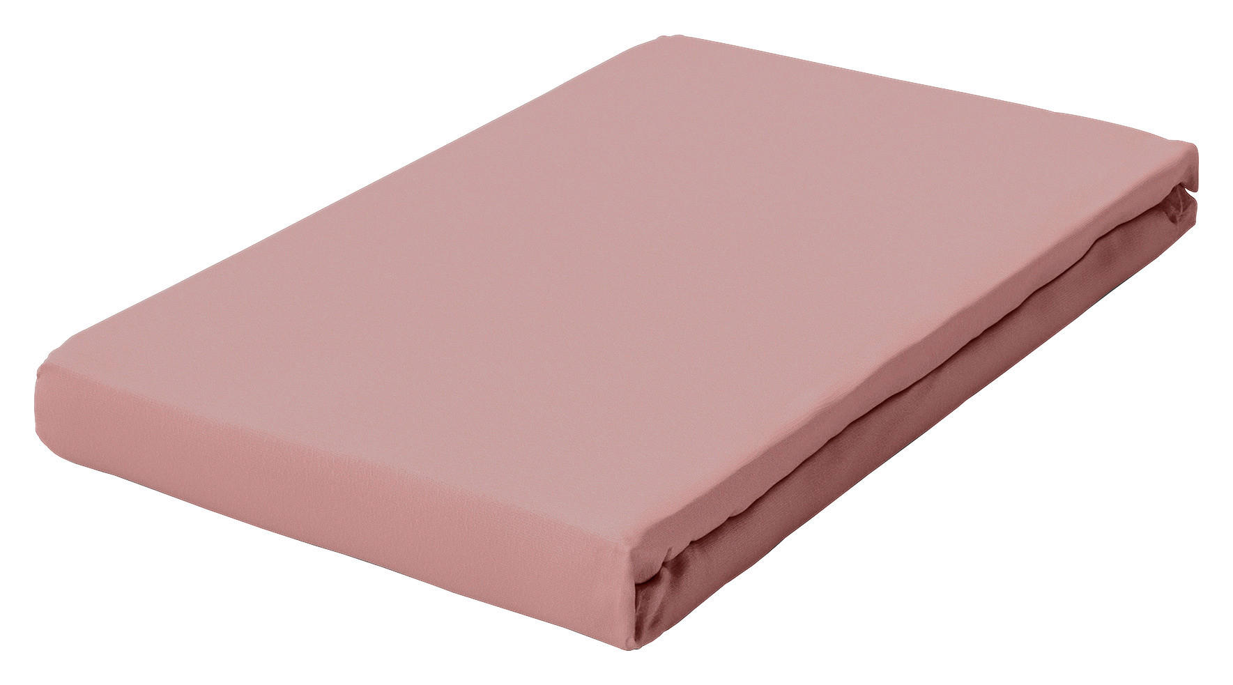 Schlafgut Spannbetttuch Pure Altrosa 90-100x190-220 cm