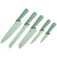 MESSERSET 5-teilig  - Petrol/Mintgrün, Basics, Kunststoff/Metall - Homeware Profession.