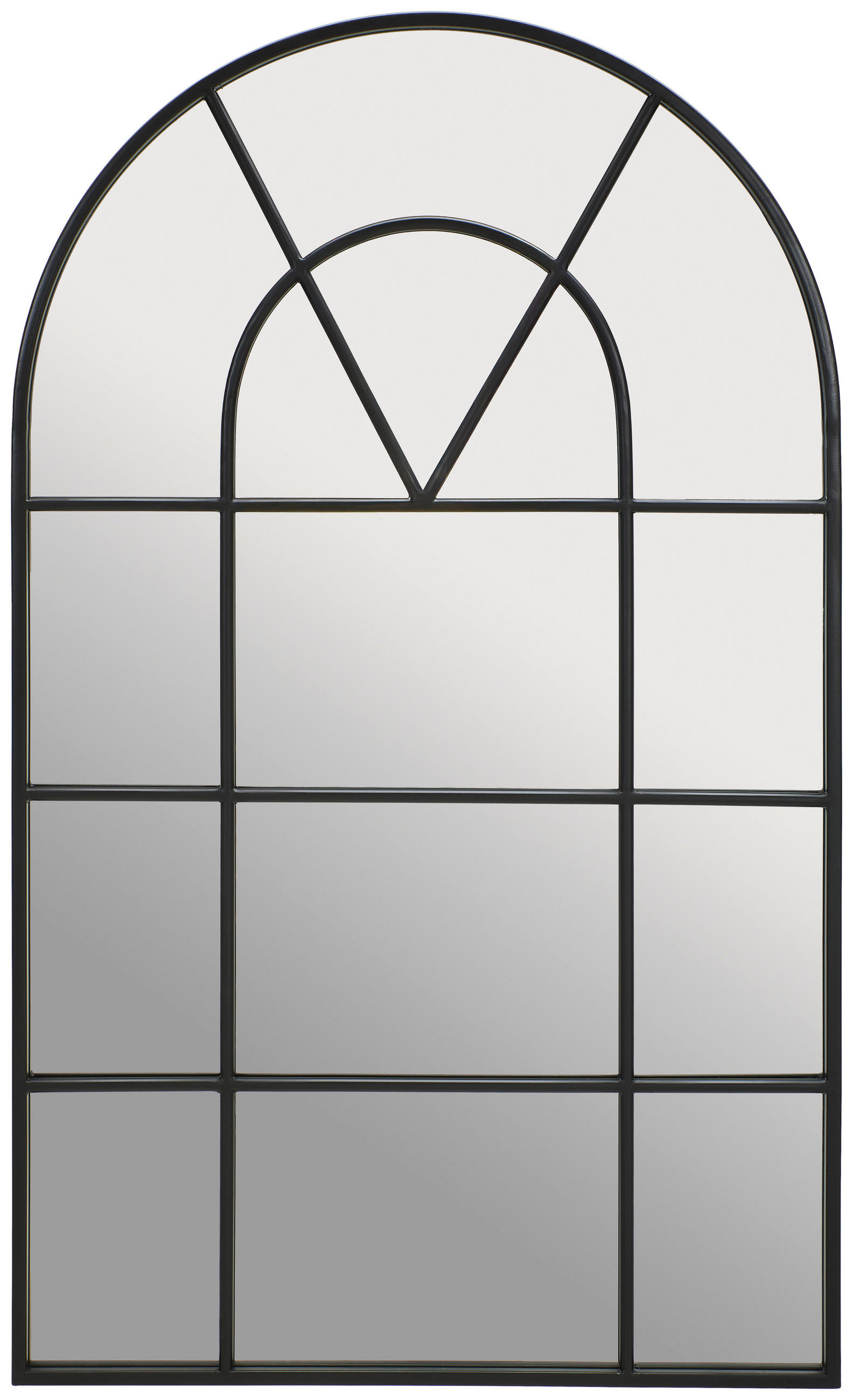 WANDSPIEGEL 60/100/3,5 cm    in Freiform  - Schwarz, Trend, Glas/Metall (60/100/3,5cm) - Xora