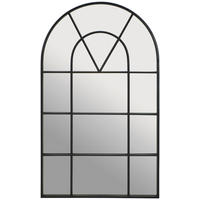 WANDSPIEGEL 60/100/3,5 cm    in Freiform  - Schwarz, Trend, Glas/Metall (60/100/3,5cm) - Xora