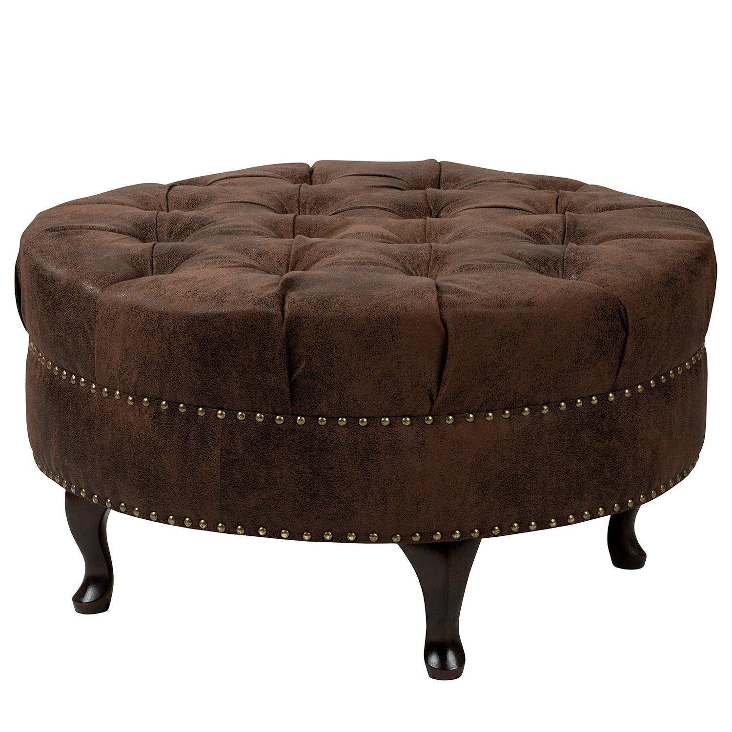 P & B Hocker Pako Dunkelbraun 80x45x80 cm