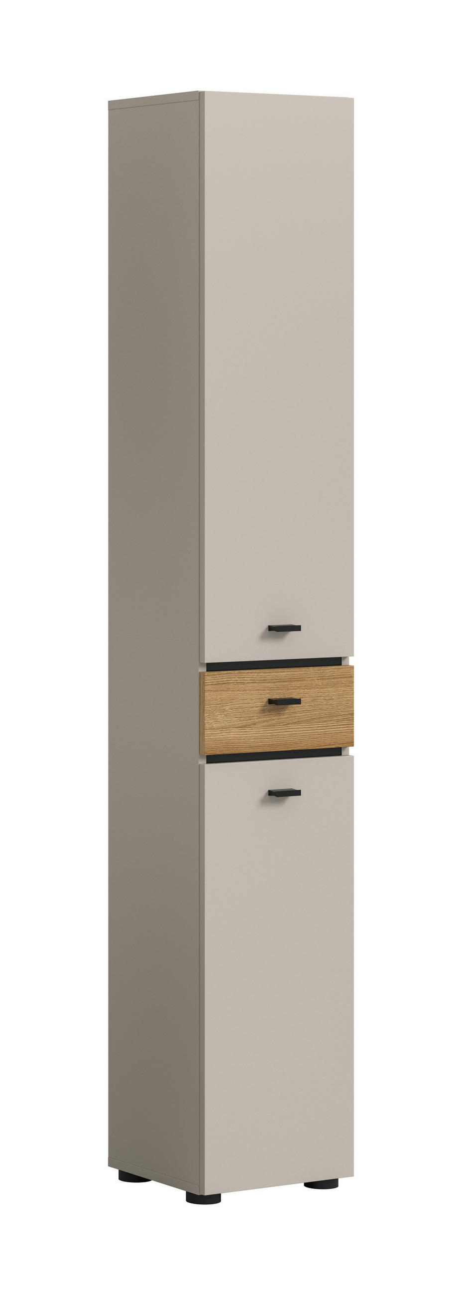 HOCHSCHRANK 32/191/30 cm  - Kaschmir/Eichefarben, Trend, Holzwerkstoff/Kunststoff (32/191/30cm) - MID.YOU