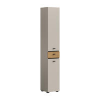 HOCHSCHRANK 32/191/30 cm  - Kaschmir/Eichefarben, Trend, Holzwerkstoff/Kunststoff (32/191/30cm) - MID.YOU