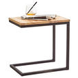 BEISTELLTISCH in Holz, Metall 30/45/45 cm  - Eichefarben/Schwarz, Natur, Holz/Metall (30/45/45cm) - Xora