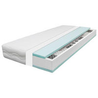 TASCHENFEDERKERNMATRATZE Höhe ca. 21 cm 7 -Zonen - Weiß, Basics, Textil (90/200cm) - Xora