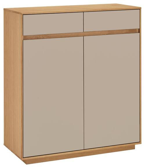 SCHUHSCHRANK 86/103/37 cm  - Sandfarben/Eiche Bianco, Design, Holz/Holzwerkstoff (86/103/37cm) - Novel