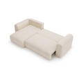 ECKSOFA in Cord Creme  - Creme/Schwarz, MODERN, Kunststoff/Textil (150/245cm) - Carryhome