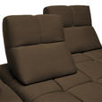 ECKSOFA in Struktur Taupe  233/313 cm  - Taupe/Schwarz, Design, Kunststoff/Textil (233/313cm) - Emilio Belluti