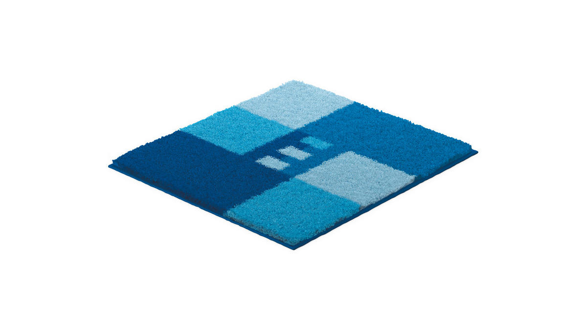 BIDET-VORLEGER Blau 40/50 cm  - Blau, Basics, Kunststoff/Textil (40/50cm) - Grund