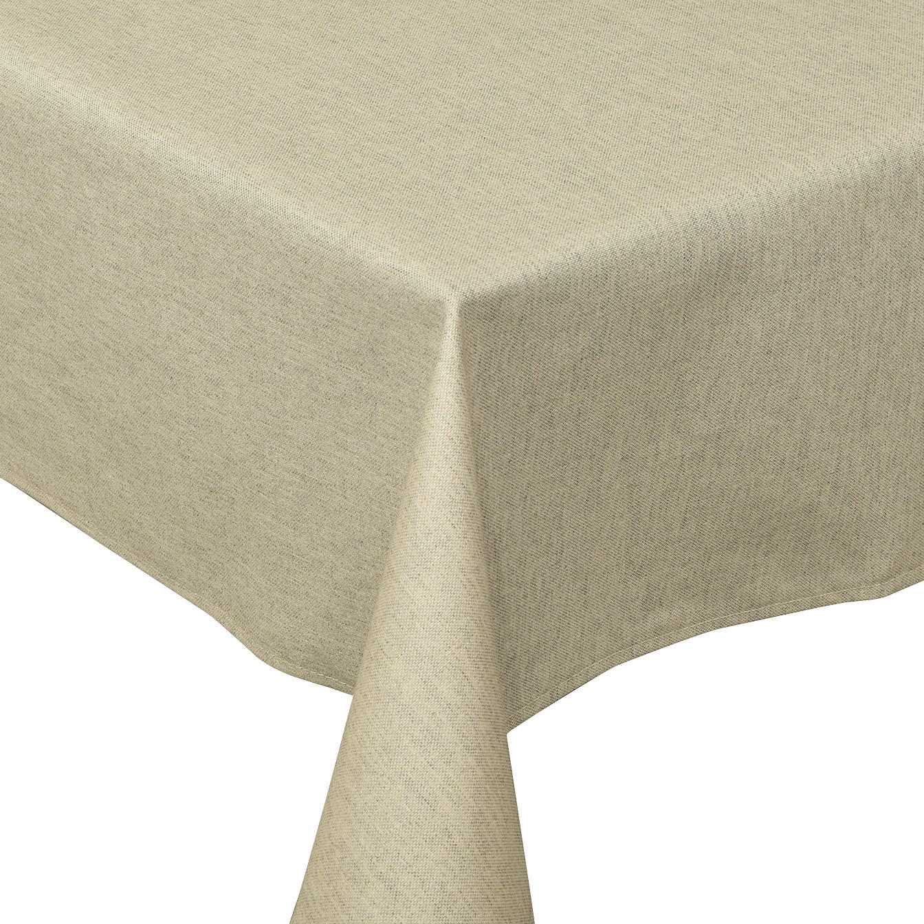 TISCHDECKE Textil beschichtet Sandfarben 140/260 cm  - Sandfarben, Basics, Textil (140/260cm)