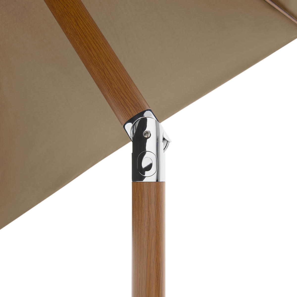 SONNENSCHIRM 301 cm Greige, Braun  - Greige/Braun, Basics, Textil/Metall (300/300cm) - Doppler