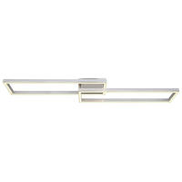 STROPNÍ LED SVÍTIDLO, 119,5/25,5/10 cm - barvy stříbra/opál, Design, kov/plast (119,5/25,5/10cm) - Globo