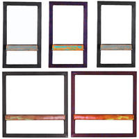 WANDREGALSET 75/75/25 cm  - Multicolor/Schwarz, Design, Holz/Metall (75/75/25cm) - MID.YOU