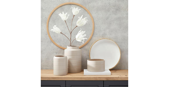 VASE 12 cm - Taupe, MODERN, Keramik (20/20/12cm) - Novel