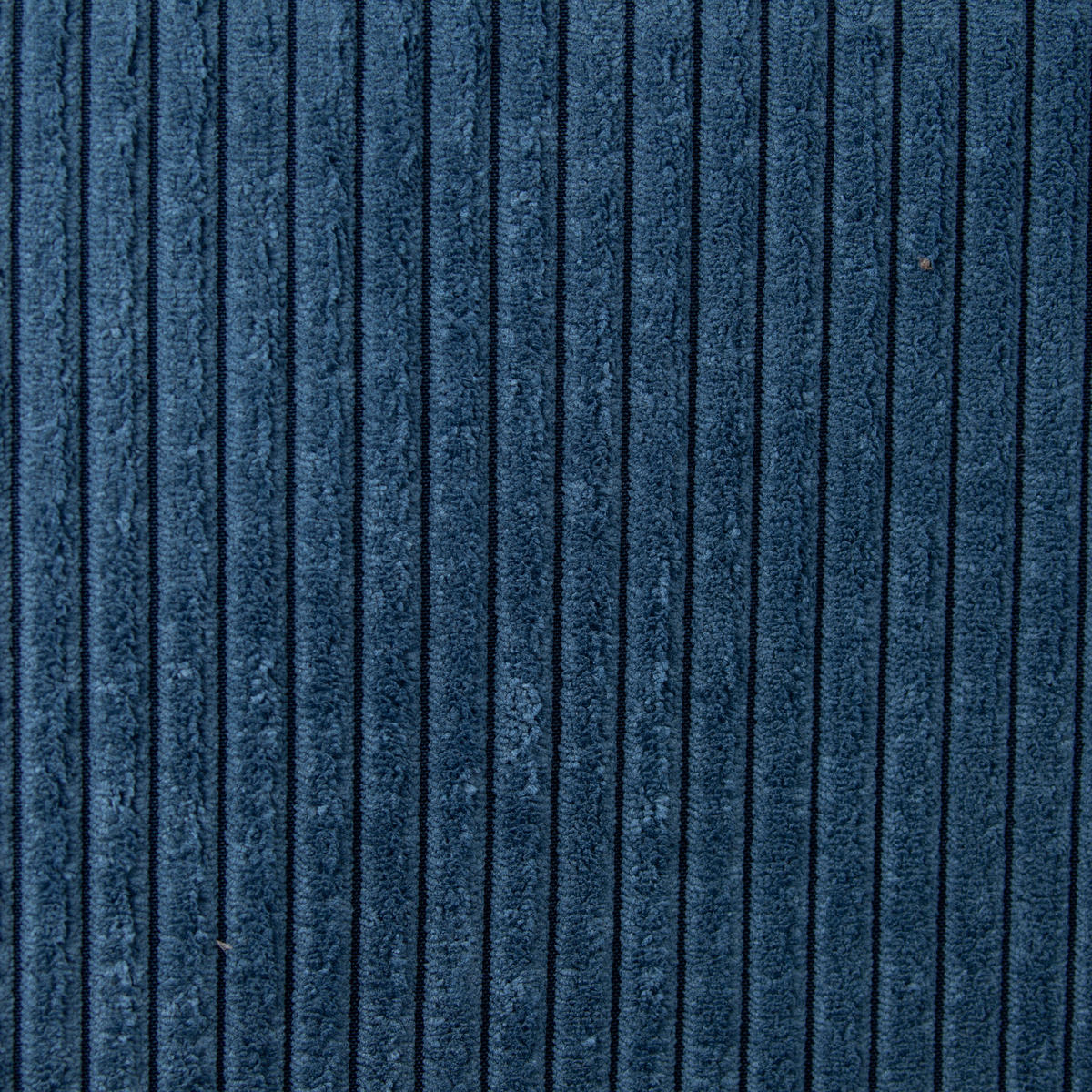 SCHLAFSOFA Cord Blau, Dunkelblau  - Chromfarben/Blau, Design, Kunststoff/Textil (258/100/148cm) - Stylife