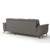 ECKSOFA ZORA E Mokka Echtleder  - Schwarz/Mokka, MODERN, Leder/Metall (262/164cm) - Sit & More