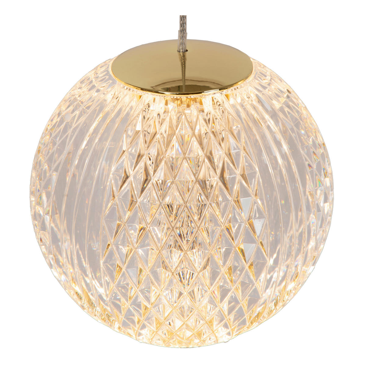 LED-PENDELLEUCHTE Cintra 25/25/150 cm   - Transparent, Design, Kunststoff (25/25/150cm) - Lucide