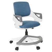 OTOČNÁ STOLIČKA PRE MLÁDEŽ, modrá - modrá/sivá, Basics, plast (53/80-93/60cm) - MID.YOU