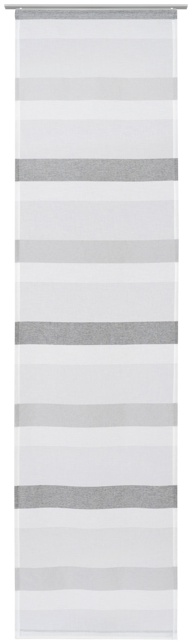 FLÄCHENVORHANG   transparent   60/245 cm  - Anthrazit/Silberfarben, Basics, Textil (60/245cm) - Novel