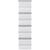 PANELOVÝ ZÁVĚS, 60/245 cm - barvy stříbra/antracitová, Basics, textil (60/245cm) - Novel