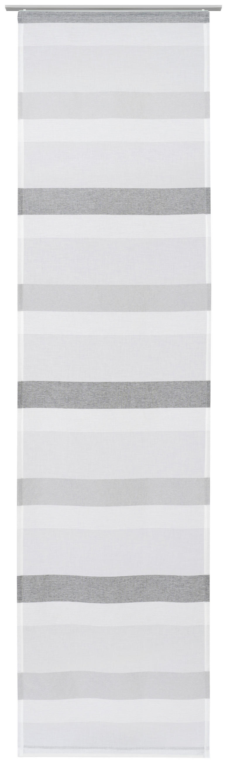 PANELOVÝ ZÁVĚS, 60/245 cm - barvy stříbra/antracitová, Basics, textil (60/245cm) - Novel