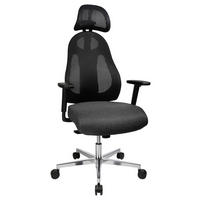 CHAISE PIVOTANTE  in Webstoff, Netz Schwarz  - Alufarben/Schwarz, Design, Kunststoff/Textil (48/108-122/48cm) - Dieter Knoll
