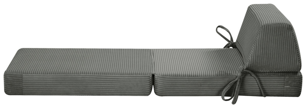 SCHLAFSESSEL in Cord Dunkelgrau  - Dunkelgrau, Design, Textil/Metall (75/58/80cm) - Livetastic