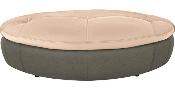 HOCKER in Textil Beige, Braun - Beige/Schwarz, Design, Kunststoff/Textil (155/47/78cm) - Hom`in