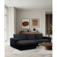 ECKSOFA VIGO Schwarz  - Schwarz, Design, Textil (172/303cm) - MID.YOU