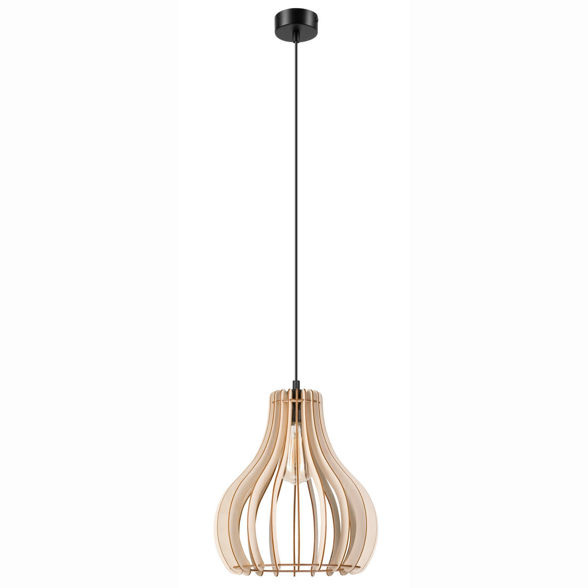 HÄNGELEUCHTE Tucci 29/120 cm  - Kernbuche, Natur, Holz (29/120cm)