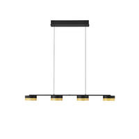 LED-HÄNGELEUCHTE 110/20/150 cm   - Goldfarben/Schwarz, Design, Metall (110/20/150cm) - Hell