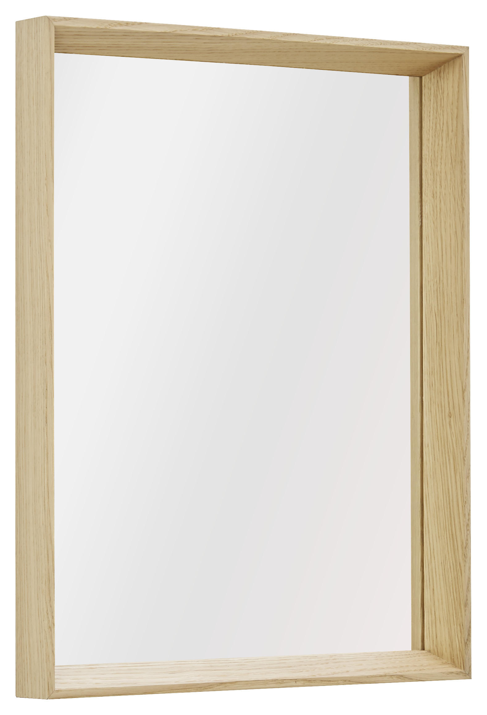 NÁSTĚNNÉ ZRCADLO 32.5/42.5/4 cm  - barvy dubu, Design, dřevo/sklo (32.5/42.5/4cm) - Xora