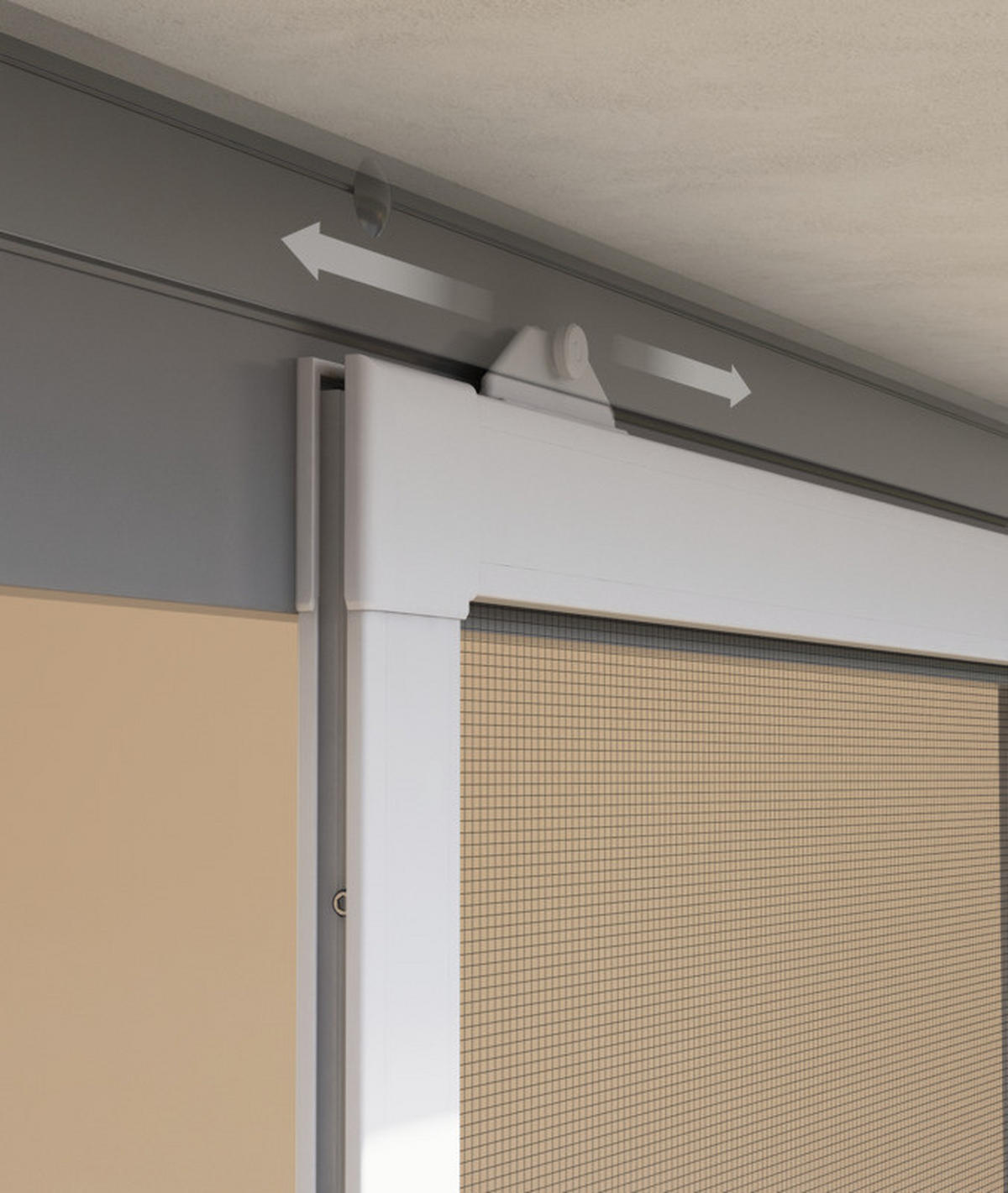 INSEKTENSCHUTZGITTER 120/240 cm  - Anthrazit, Basics, Metall (120/240cm)