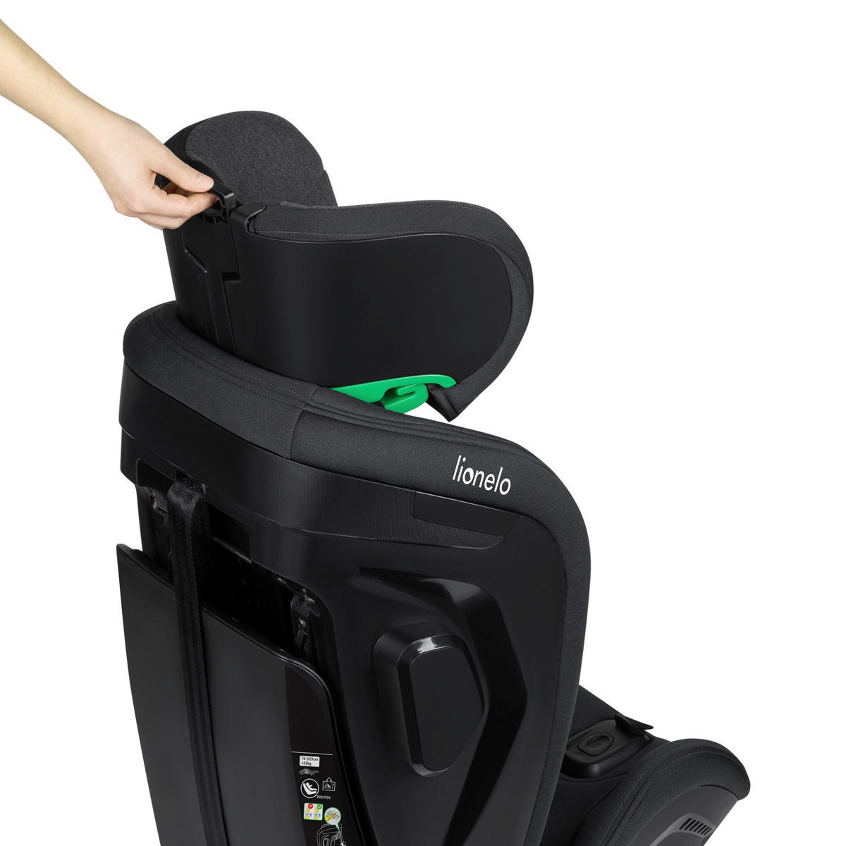 KINDERAUTOSITZ Harper i-Size  - Schwarz/Grau, Basics, Kunststoff (42,5/47/63cm) - Lionelo