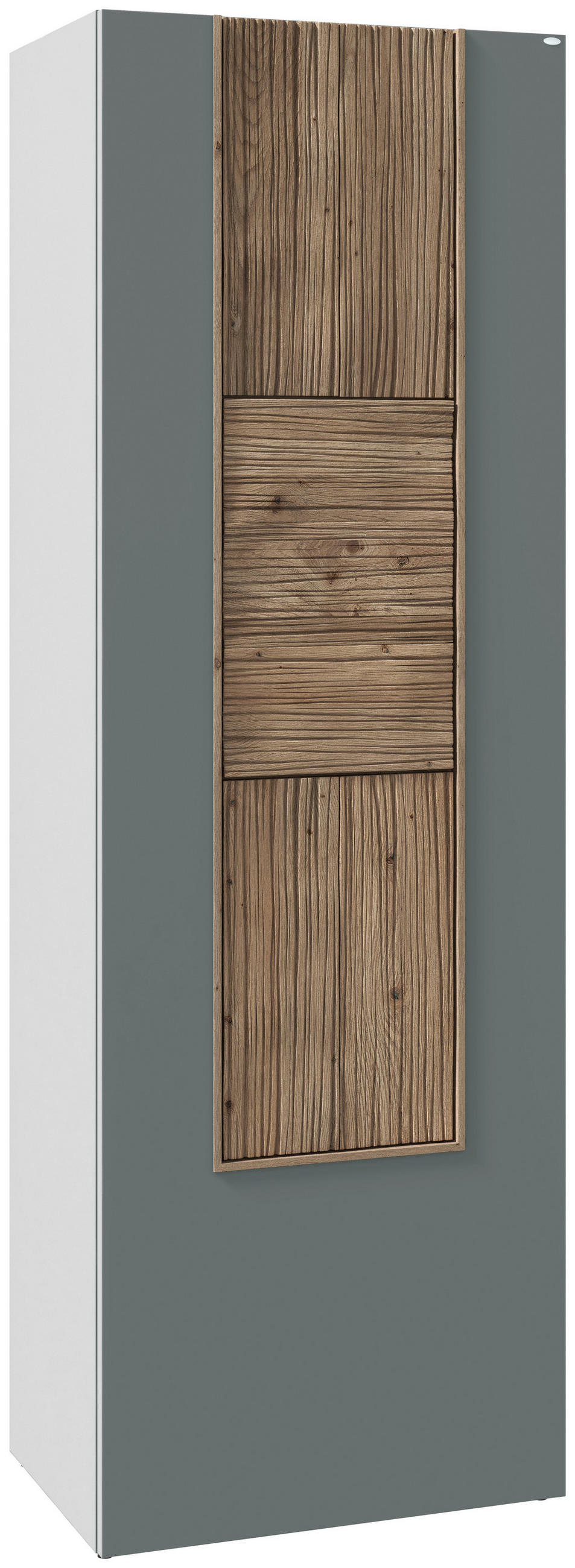 GARDEROBENSCHRANK  in 63,8/194/42,9 cm  - Eichefarben/Graugrün, Design, Holz/Holzwerkstoff (63,8/194/42,9cm) - Voglauer