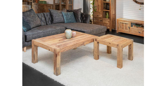 COUCHTISCH Sheesham massiv rechteckig Braun, Naturfarben 120/70/45 cm  - Braun/Naturfarben, LIFESTYLE, Holz (120/70/45cm) - Landscape